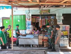 Sinergi TNI, Banser, dan Satpol PP Jaga Keamanan Pasar Tamanan