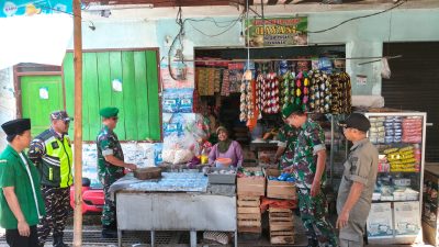 Sinergi TNI, Banser, dan Satpol PP Jaga Keamanan Pasar Tamanan
