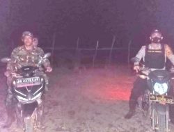 Malam Tanpa Cemas, Babinsa Temani Warga Patroli Siskamling