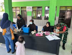 Babinsa Petung Aktif Dampingi Posyandu, Pastikan Balita Terlayani Optimal