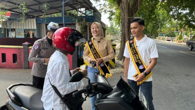 Polres Sumenep Edukasi Masyarakat Tertib Lalin Melalui Polantas Menyapa