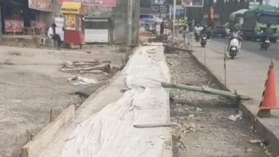 UMKM Ogan Ilir Tercekik Proyek PT ASK,, Dinas PU Bungkam, Pedagang Meradang