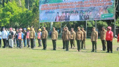 Perhutani KPH Bondowoso Ikuti Apel Kesiapsiagaan dan Gelar Peralatan Hadapi Bencana Hidrometeorologi 