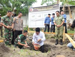 Dandim 0822 dan Bupati Bondowoso Tanam Batu Pertama Koperasi Desa Merah Putih