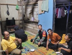 Babinsa Serda Heriyanto Laksanakan Patroli Siskamling di Desa Gajah Makmur