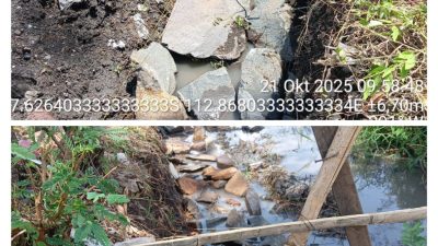 PEMBANGUNAN SALURAN PLENGSENGAN DI DESA TAMBAKREJO DISOROT LSM GMBI – DINILAI LANGGAR KIP