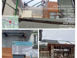 Diduga!!!!!!!! Pembangunan Gedung Dinas Pamong Praja Kabupaten Pasuruan Abaikan Keselamatan Pekerja