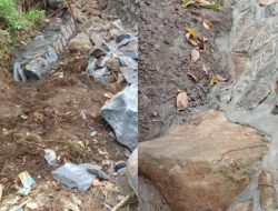 Fatal!!!!!!! Diduga Tidak Sesuai Speck,Pembangunan Irigasi Desa Pohgedang Tanpa Galian Pondasi dan Papan Proyek