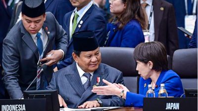 Presiden Prabowo Subianto menyampaikan pidato pada APEC Economic Leaders’ Meeting di Gyeongju, Korea Selatan.