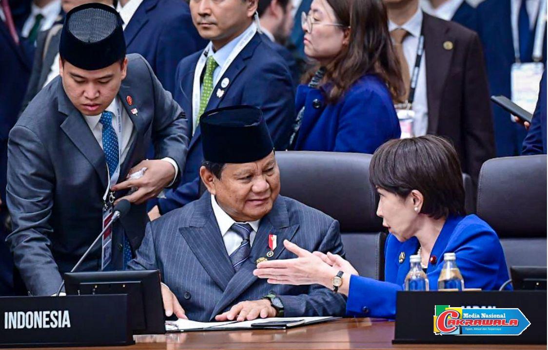 Presiden Prabowo Subianto menyampaikan pidato pada APEC Economic Leaders’ Meeting di Gyeongju, Korea Selatan.
