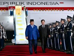 Presiden Prabowo Subianto tiba di Pangkalan Udara Gimhae Busan
