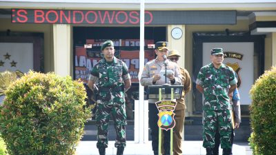 Kasdim 0822 Hadiri Apel Kesiapsiagaan Tanggap Darurat Bencana Hidrometeorologi Bondowoso