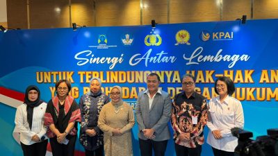 Polri gelar FGD sinergi antar lembaga lindungi hak anak yang berhadapan dengan hukum di Jakarta.