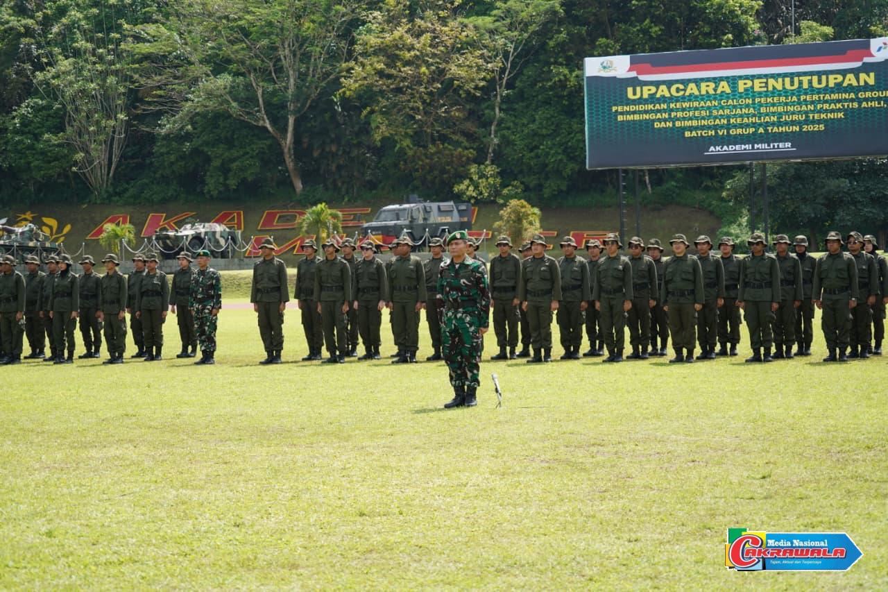 Penutupan Pelatihan Bela Negara Calon Pekerja Pertamina di Akmil Magelang