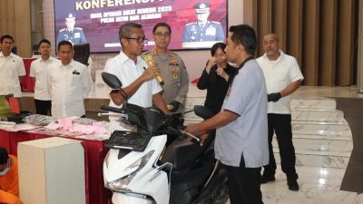 Polda Jatim Kembalikan Motor kepada Pemiliknya Usai Ditemukan Saat Operasi Sikat Semeru 2025