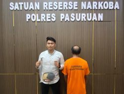 Polres Pasuruan Tangkap Petani Pengedar Sabu di Kandang Sapi, Amankan 7,4 Gram Barang Bukti