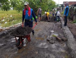 Realisasi Pembangunan Infrastruktur Peningkatan Mutu Jalan Lingkungan Desa Kalipecabean