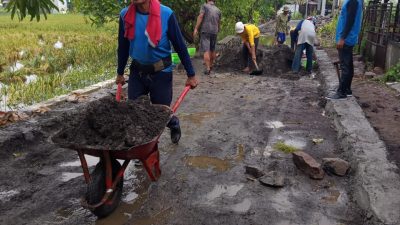 Realisasi Pembangunan Infrastruktur Peningkatan Mutu Jalan Lingkungan Desa Kalipecabean