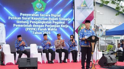 3.862 PPPK Paruh Waktu Terima SK, Bupati Sidoarjo Subandi Tekankan Pelayanan dengan Empati dan Berakhlak