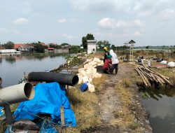 Realisasi Pembangunan Infrastruktur Tanggul Penahan Jalan Makam Timur Desa