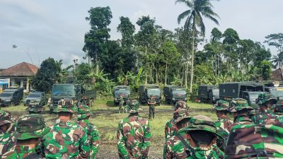 Dandim Lumajang Konsolidasikan Personel Gabungan Hadapi Dinamika Dampak Erupsi Semeru