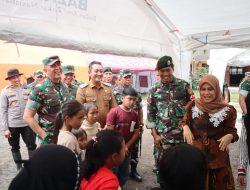 Pangdam V/Brawijaya Apresiasi Prajurit yang Lakukan Trauma Healing untuk Anak-Anak Terdampak Erupsi Semeru.