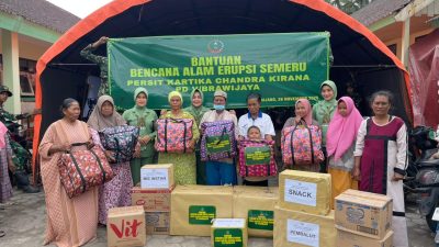 Solidaritas Tanpa Batas, Persit KCK Hadir Bantu Pemulihan Korban Erupsi Gunung Semeru