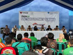 98 Resolution Network Dampingi PT Krakatau Chandra Energi Salurkan Bantuan Sembako kepada Driver Ojol dan Warga
