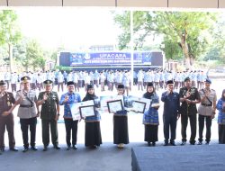 Ribuan ASN Memadati Upacara HUT ke-54 KORPRI, Kasdim 0822 Bondowoso Soroti Penguatan Bela Negara