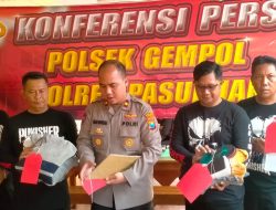 Polsek Gempol Tangkap Lima Pelaku Curanmor dan Curemas Yang Beroperasi di Wilayah Gempol