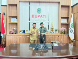 Kolonel Inf Rinto Wijaya Danbrigif TP 28/Bari Fola Silaturahmi ke Kantor Bupati Halmahera Timur