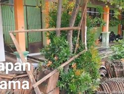 Diduga!!! Proyek Siluman Milik Dinas Pendidikan Terlihat Papan Nama Terbengkalai Dan Sobek