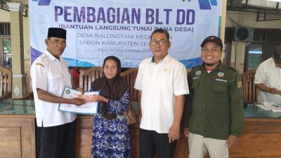 BLT-DD Tahap Akhir Desa Balongtani Kecamatan Jabon TA 2025, disambut Antusias Keluarga Penerima Manfaat