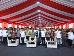 Bupati Subandi Dampingi Menko PM Muhaimin Iskandar Resmikan Groundbreaking Pembangunan Ulang Ponpes Al Khoziny
