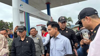 Jaga Kelancaran Distribusi BBM Pascabencana, Wapres Gibran Rakabuming Sambangi SPBU Raklunung