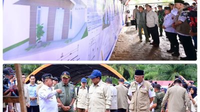Pemerintah menyiapkan pembangunan puluhan ribu hunian sementara di tiga provinsi terdampak bencana