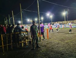 Babinsa Koncer Kidul Jadi Garda Terdepan, Lomba Sodor Malam Hari Berjalan Aman dan Kondusif