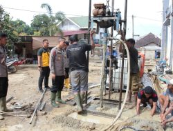 Polri Terus Kebut Pembangunan Sumur Bor di Berbagai Fasilitas Umum di Aceh Tamiang