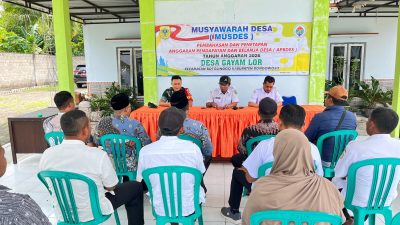Babinsa Gayam Lor Kawal Penetapan APBDes 2026, Musdes Berjalan Transparan dan Disepakati Bersama