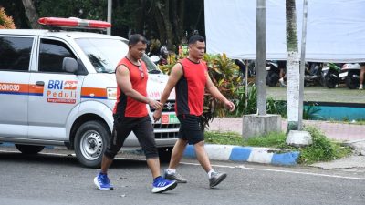 Awali Tahun 2026, Personel Kodim 0822 Bondowoso Gelar Olahraga Bersama demi menjaga Kesehatan