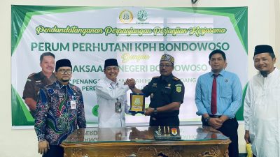 Perum Perhutani KPH Bondowoso Teken Perpanjangan Kerjasama Dengan Kejaksaan