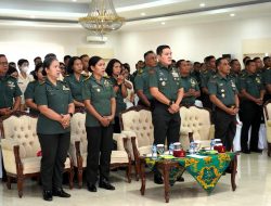 Natal 2025 TNI AD, Gubernur Akmil Ikuti Arahan Kasad Secara Vicon