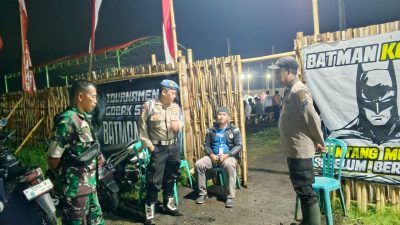 Tradisi Malam Hari, Keamanan Tetap Juara! TNI–Polri Solid Kawal Lomba Sodor di Koncer Kidul