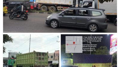 Aturan ODOL Diduga Macan Ompong, Dump Truck Bermuatan Bebas Lintas Siang Hari di Pekanbaru