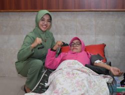 Peringati HUT Ke-80 Persit KCK, Kodim 0822 Bondowoso Gelar Donor Darah Massal