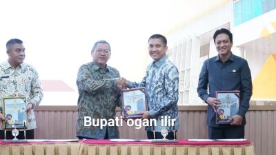 Bupati Ogan Ilir Serahkan Dokumen LHP Penuntasan TBC Tahun Anggaran 2024-2025