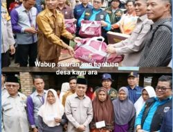PEMERINTAH KABUPATEN OGAN ILIR SALURKAN BANTUAN BENCANA, WAKIL BUPATI ARDANI S.H., M.H. MEWAKILI BUPATI