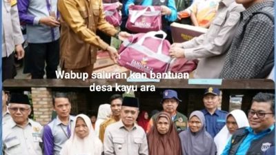 PEMERINTAH KABUPATEN OGAN ILIR SALURKAN BANTUAN BENCANA, WAKIL BUPATI ARDANI S.H., M.H. MEWAKILI BUPATI