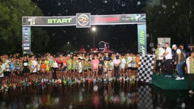 Kapolres Bondowoso Dukung Infantry Night Run 2026 Tetap Semangat Walau Hujan