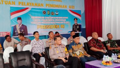 Wakili Dandim 0822, Pasilog Hadiri Peresmian SPPG Polri dan Gudang Ketahanan Pangan oleh Presiden RI